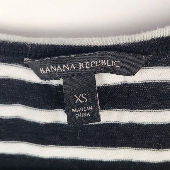 Banana Republic Linen Cotton Striped Muscle Tank Top sz XS - Picture 3 of 7